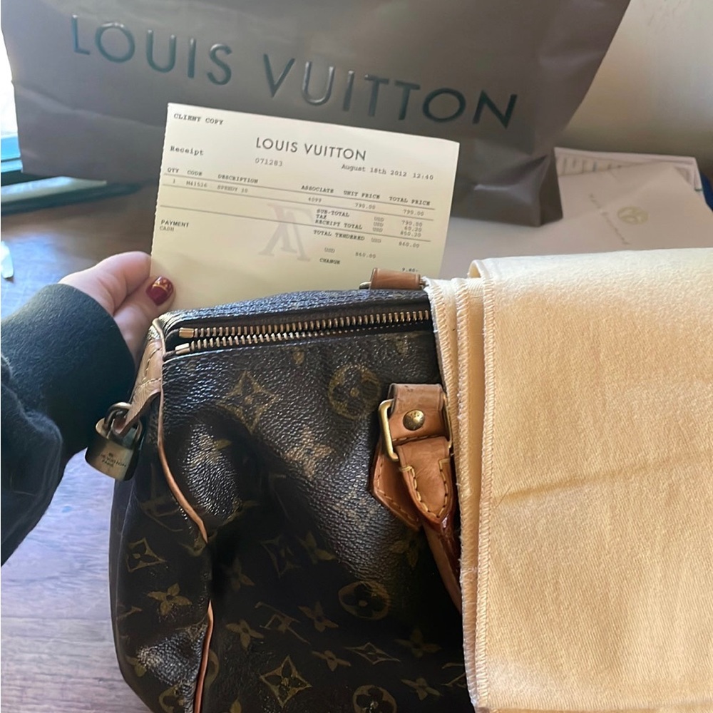 Sold via Merc ❌ Louis Vuitton • Classic Monogramm Logo Speedy 30 EXC. Condition - Picture 4 of 7